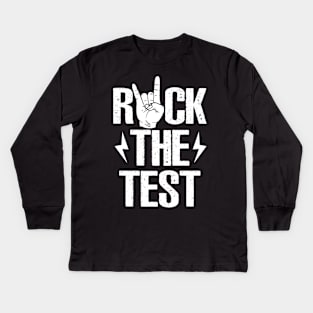 Rock The Test Kids Long Sleeve T-Shirt